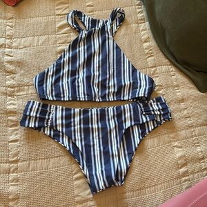 Show Me Your Mumu Navy Racerback Bikini